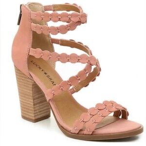 Lamer Lucky Brand pink sandal size 6.5 M 37